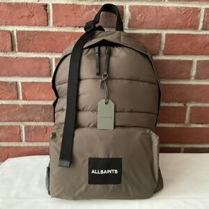 NEW All Saints Zone Quilted Backpack Unisex NWT